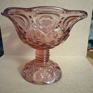 Kanawha Pink moon and stars candy dish/compote
